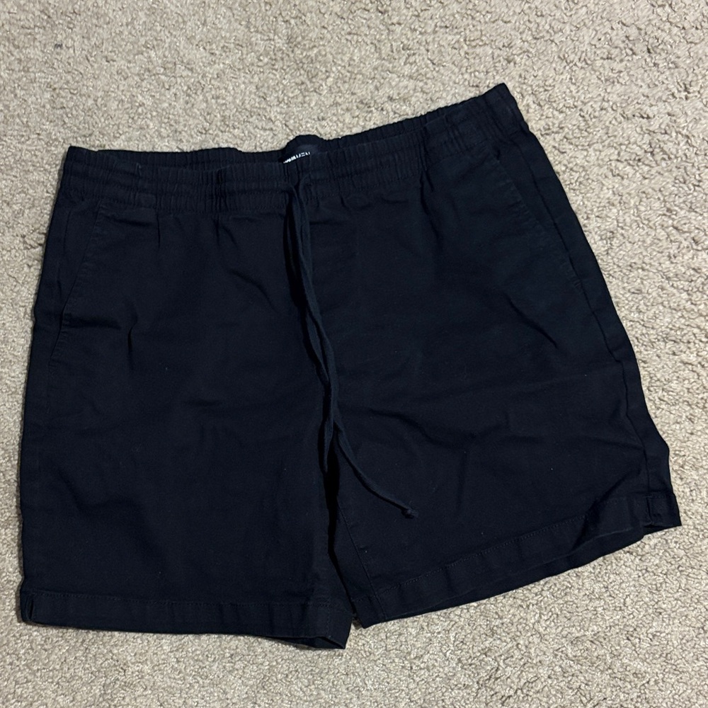 Fashion Nova Men's Black Flat Front Shorts